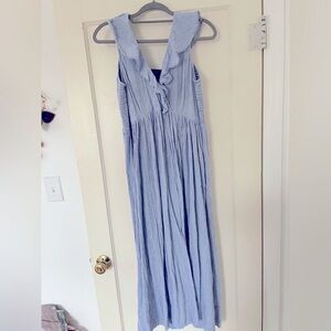 Hatch Sleeveless Ruffle Maxi Maternity Dress